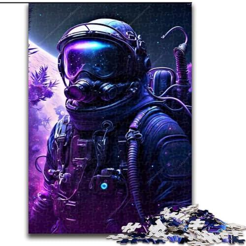Puzzle 1000 Teile für Erwachsene, Astronaut, aus Holz, einzigartige DIY-Geschenkidee zur Heimdekoration, 50x75cm, anspruchsvolles Denkspiel – entspannendes Spielzeug für Teenager Puzzle 1000 Teile für Erwachsene, Astronaut, aus Holz, einzigartige DIY-Geschenkidee zur Heimdekoration, 50x75cm, anspruchsvolles Denkspiel – entspannendes Spielzeug für Teenager von LiJianXXE