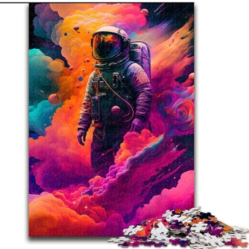 Puzzle 1000 Teile für Erwachsene, Astronaut, aus Holz, einzigartige DIY-Geschenkidee zur Heimdekoration, 50x75cm, anspruchsvolles Denkspiel – entspannendes Spielzeug für Teenager Puzzle 1000 Teile für Erwachsene, Astronaut, aus Holz, einzigartige DIY-Geschenkidee zur Heimdekoration, 50x75cm, anspruchsvolles Denkspiel – entspannendes Spielzeug für Teenager von LiJianXXE
