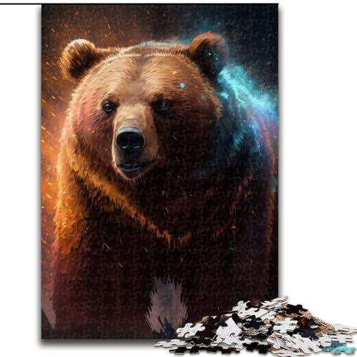 Puzzle 1000 Teile für Erwachsene, Braunbär, aus Holz, perfekte Dekoration für Zuhause oder das Büro, 50x75cm, für Geburtstage, Feiertage, Weihnachten, Halloween Puzzle 1000 Teile für Erwachsene, Braunbär, aus Holz, perfekte Dekoration für Zuhause oder das Büro, 50x75cm, für Geburtstage, Feiertage, Weihnachten, Halloween von LiJianXXE