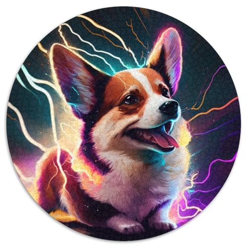Puzzle 1000 Teile für Erwachsene, Corgi-Puzzles für Erwachsene, Geburtstagsgeschenkidee, anspruchsvolles Denkspiel, 67,5 x 67,5 cm von LiJianXXE