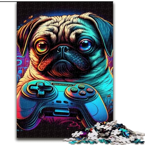 Puzzle 1000 Teile für Erwachsene, Fantasie-Mops aus Holz, einzigartige DIY-Geschenkidee zur Heimdekoration, 50x75cm, anspruchsvolles Denkspiel – entspannendes Spielzeug für Teenager Puzzle 1000 Teile für Erwachsene, Fantasie-Mops aus Holz, einzigartige DIY-Geschenkidee zur Heimdekoration, 50x75cm, anspruchsvolles Denkspiel – entspannendes Spielzeug für Teenager von LiJianXXE