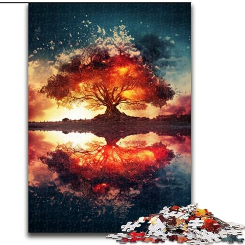 Puzzle 1000 Teile für Erwachsene, Fantasielandschafts-Puzzle aus Holz, anspruchsvolles Denkspiel für Teenager, Spaß für den Familienspieleabend, 1000 Teile(50x75cm) von LiJianXXE