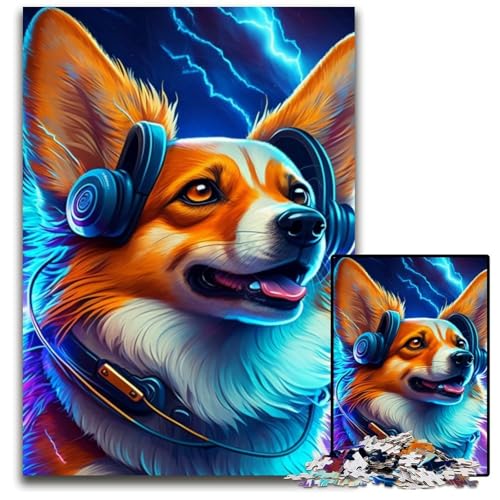 Puzzle 1000 Teile für Erwachsene, Fantasy-Hunde-Puzzles für Erwachsene, Geburtstage und Feiertage, 26x38cm/10,23x14,96 Zoll von LiJianXXE