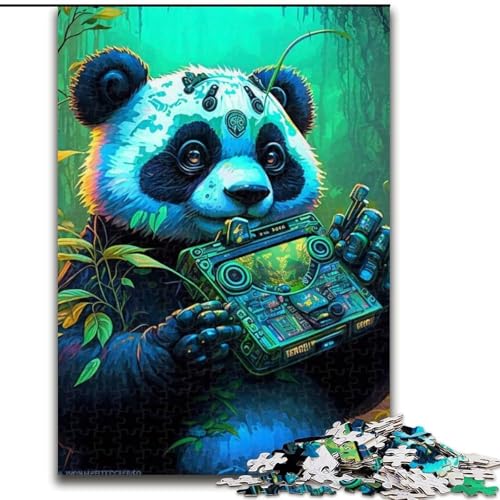 Puzzle 1000 Teile für Erwachsene, Fantasy-Panda aus Holz, perfekte DIY-Kunstdekoration oder Geburtstagsgeschenk, 50x75cm, für Geburtstage, Feiertage und besondere Anlässe Puzzle 1000 Teile für Erwachsene, Fantasy-Panda aus Holz, perfekte DIY-Kunstdekoration oder Geburtstagsgeschenk, 50x75cm, für Geburtstage, Feiertage und besondere Anlässe von LiJianXXE