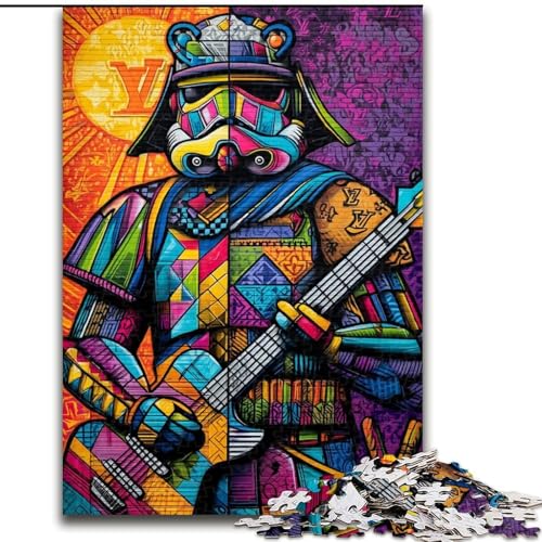 Puzzle 1000 Teile für Erwachsene, Geschenke, Buntglas, für und ab 14 Jahren, pädagogisches Lernspielzeug, Familienspiele, Geburtstagsgeschenk (Größe 26x38cm) von LiJianXXE