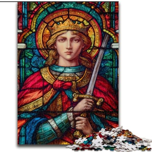 Puzzle 1000 Teile für Erwachsene, Geschenke, Heiliges Glas, für und ab 14 Jahren, pädagogisches Lernspielzeug, Familienspiele, Geburtstagsgeschenk (Größe 26x38cm) von LiJianXXE