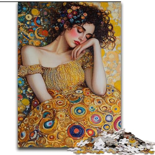 Puzzle 1000 Teile für Erwachsene, Geschenke, Schöne schlafende Frau, für und ab 14 Jahren, pädagogisches Lernspielzeug, Familienspiele, Geburtstagsgeschenk (Größe 26x38cm) von LiJianXXE