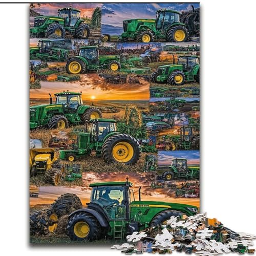 Puzzle 1000 Teile für Erwachsene, Geschenke, Traktor-Collage, Elefantenspielzeug, Denkspiel, Geburtstagsgeschenk, Geschenke, Wandkunst für Kinder ab 14 Jahren (Größe 50x75cm) von LiJianXXE