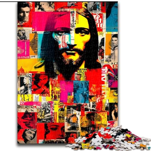 Puzzle 1000 Teile für Erwachsene, Geschenke, christliche Kunst, für und ab 14 Jahren, pädagogisches Lernspielzeug, Familienspiele, Geburtstagsgeschenk (Größe 26x38cm) von LiJianXXE