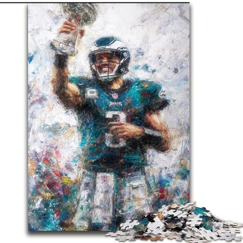 Puzzle 1000 Teile für Erwachsene, Geschenke American Football, für und ab 14 Jahren, pädagogisches Lernspielzeug, Familienspiele, Geburtstagsgeschenk (Größe 50x75cm) von LiJianXXE
