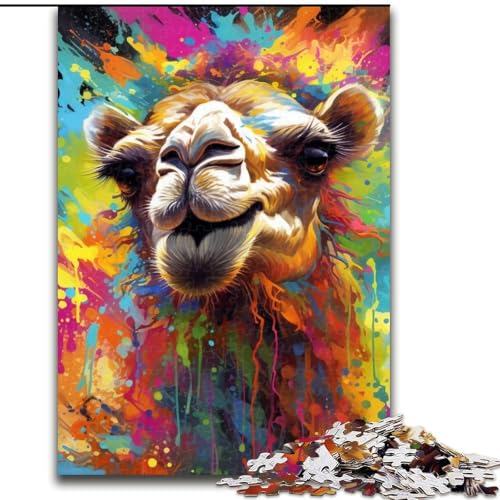 Puzzle 1000 Teile für Erwachsene, Kamel, aus Holz, einzigartige DIY-Geschenkidee zur Heimdekoration, 50x75cm, anspruchsvolles Denkspiel – entspannendes Spielzeug für Teenager Puzzle 1000 Teile für Erwachsene, Kamel, aus Holz, einzigartige DIY-Geschenkidee zur Heimdekoration, 50x75cm, anspruchsvolles Denkspiel – entspannendes Spielzeug für Teenager von LiJianXXE