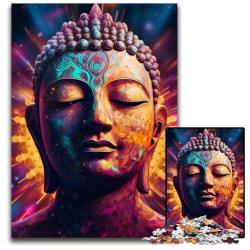 Puzzle 1000 Teile für Erwachsene, Kunst-Buddha-Puzzle für Erwachsene, hochschwieriges Denkspiel für Jugendliche, 26x38cm/10,23x14,96 Zoll Puzzle 1000 Teile für Erwachsene, Kunst-Buddha-Puzzle für Erwachsene, hochschwieriges Denkspiel für Jugendliche, 26x38cm/10,23x14,96 Zoll von LiJianXXE