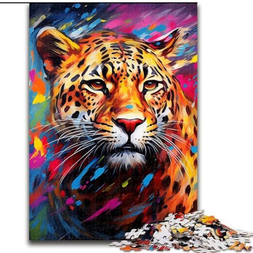 Puzzle 1000 Teile für Erwachsene, Leopard, aus Holz, mit interaktivem Familienspiel, Kinder ab 14 Jahren, 50x75cm, Weihnachten oder Geburtstage Puzzle 1000 Teile für Erwachsene, Leopard, aus Holz, mit interaktivem Familienspiel, Kinder ab 14 Jahren, 50x75cm, Weihnachten oder Geburtstage von LiJianXXE