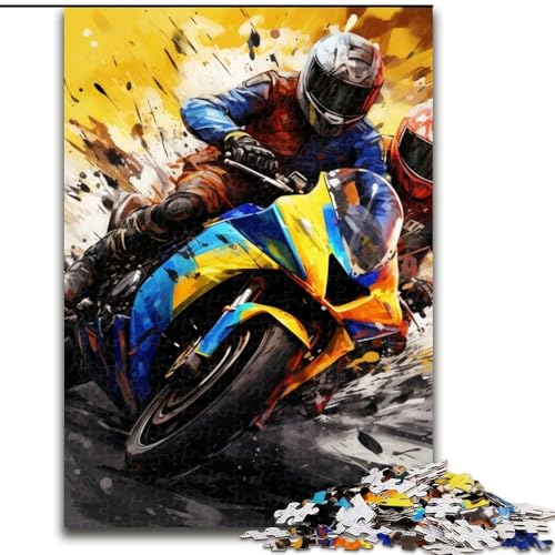 Puzzle 1000 Teile für Erwachsene, Motorrad, aus Holz, einzigartige DIY-Geschenkidee zur Heimdekoration, 50x75cm, anspruchsvolles Denkspiel – entspannendes Spielzeug für Teenager Puzzle 1000 Teile für Erwachsene, Motorrad, aus Holz, einzigartige DIY-Geschenkidee zur Heimdekoration, 50x75cm, anspruchsvolles Denkspiel – entspannendes Spielzeug für Teenager von LiJianXXE