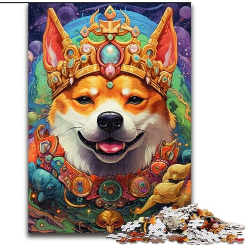 Puzzle 1000 Teile für Erwachsene, Mutant Corgi-Puzzle aus Holz, zum Entspannen und Herausfordern, farbenfrohe Kunst zur Heimdekoration, Freunde, 1000 Teile(50x75cm) von LiJianXXE