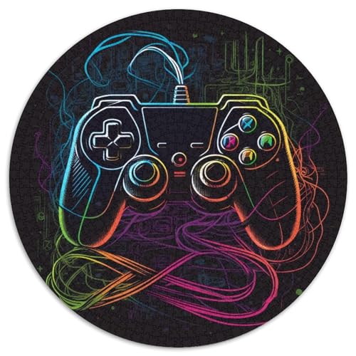 Puzzle 1000 Teile für Erwachsene, Neon-Spiel, Papppuzzle für Erwachsene, Gehirn-Herausforderung, Geschenk, pädagogische Aktivität für Teenager, 67,5 x 67,5 cm von LiJianXXE