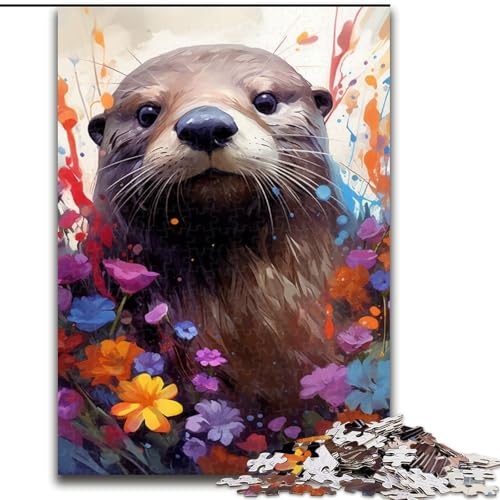 Puzzle 1000 Teile für Erwachsene, Otter, aus Holz, einzigartige DIY-Geschenkidee zur Heimdekoration, 50x75cm, anspruchsvolles Denkspiel – entspannendes Spielzeug für Teenager Puzzle 1000 Teile für Erwachsene, Otter, aus Holz, einzigartige DIY-Geschenkidee zur Heimdekoration, 50x75cm, anspruchsvolles Denkspiel – entspannendes Spielzeug für Teenager von LiJianXXE