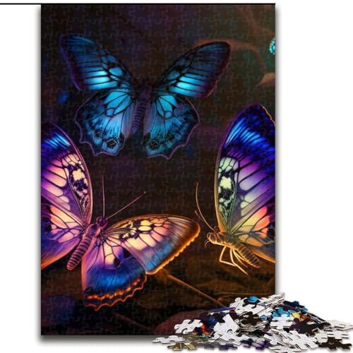 Puzzle 1000 Teile für Erwachsene, Schmetterlingskunst, aus Holz, perfekte Dekoration für Zuhause oder das Büro, 50x75cm, für Geburtstage, Feiertage, Weihnachten, Halloween Puzzle 1000 Teile für Erwachsene, Schmetterlingskunst, aus Holz, perfekte Dekoration für Zuhause oder das Büro, 50x75cm, für Geburtstage, Feiertage, Weihnachten, Halloween von LiJianXXE