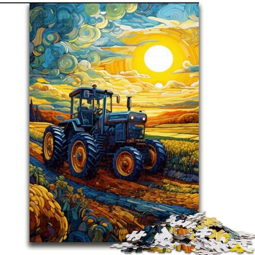 Puzzle 1000 Teile für Erwachsene, Traktor-Puzzles aus Holz, Geschenk für Männer und Frauen, Alltag und besondere Anlässe, 1000 Teile(50x75cm) von LiJianXXE