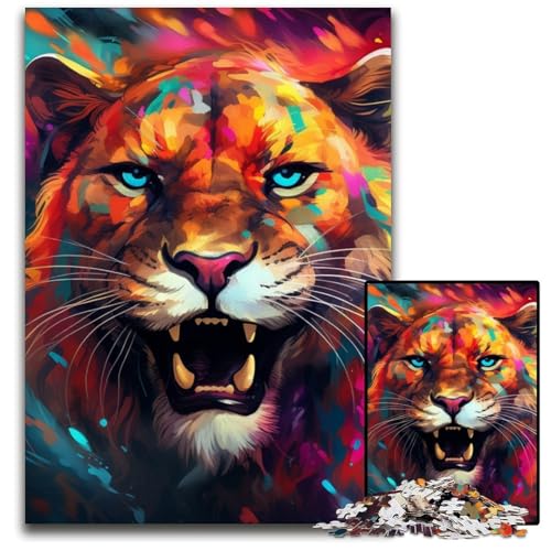 Puzzle 1000 Teile für Erwachsene, buntes Puma-Puzzle für Erwachsene, schwieriges Denkspiel für Teenager, 50x75cm/19,68x29,52 Zoll Puzzle 1000 Teile für Erwachsene, buntes Puma-Puzzle für Erwachsene, schwieriges Denkspiel für Teenager, 50x75cm/19,68x29,52 Zoll von LiJianXXE