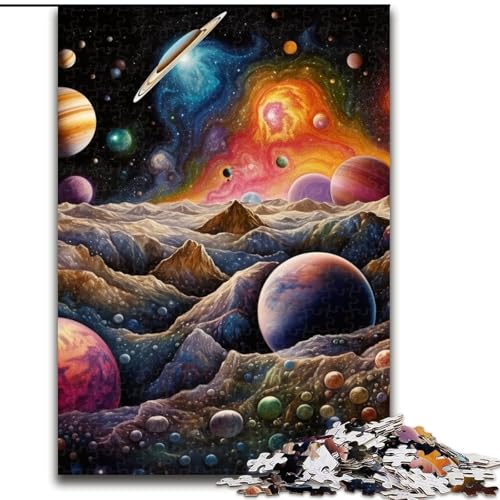 Puzzle 1000 Teile für Erwachsene, farbenfrohe Universum-Puzzles aus Pappe, zum Entspannen und Herausfordern, farbenfrohe Kunst zur Heimdekoration, Freunde, 1000 Stück(26x38cm) von LiJianXXE