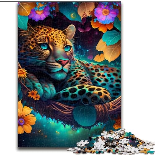 Puzzle 1000 Teile für Erwachsene, schöner Leopard aus Holz, einzigartige DIY-Geschenkidee zur Heimdekoration, 50x75cm, anspruchsvolles Denkspiel – entspannendes Spielzeug für Teenager Puzzle 1000 Teile für Erwachsene, schöner Leopard aus Holz, einzigartige DIY-Geschenkidee zur Heimdekoration, 50x75cm, anspruchsvolles Denkspiel – entspannendes Spielzeug für Teenager von LiJianXXE