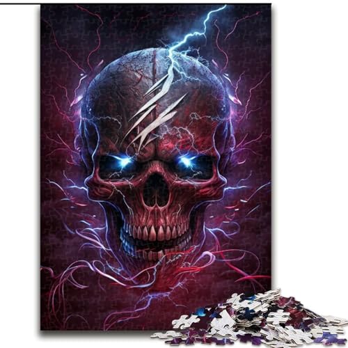 Puzzle 1000 Teile für Erwachsene, schöner Totenkopf aus Holz, einzigartige DIY-Geschenkidee zur Heimdekoration, 50x75cm, anspruchsvolles Denkspiel – entspannendes Spielzeug für Teenager Puzzle 1000 Teile für Erwachsene, schöner Totenkopf aus Holz, einzigartige DIY-Geschenkidee zur Heimdekoration, 50x75cm, anspruchsvolles Denkspiel – entspannendes Spielzeug für Teenager von LiJianXXE