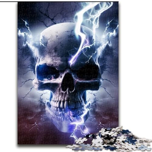 Puzzle 1000 Teile für Erwachsene, schöner Totenkopf aus Holz, perfekte Dekoration für Zuhause oder das Büro, 50x75cm, für Geburtstage, Feiertage, Weihnachten, Halloween Puzzle 1000 Teile für Erwachsene, schöner Totenkopf aus Holz, perfekte Dekoration für Zuhause oder das Büro, 50x75cm, für Geburtstage, Feiertage, Weihnachten, Halloween von LiJianXXE