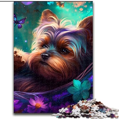 Puzzle 1000 Teile für Erwachsene, schöner Yorkshire Terrier, aus Holz, für Jugendliche ab 14 Jahren, Heimdekoration, 50x75cm, perfekt für Heimdekoration, Geburtstage, Feiertage und Geschenke Puzzle 1000 Teile für Erwachsene, schöner Yorkshire Terrier, aus Holz, für Jugendliche ab 14 Jahren, Heimdekoration, 50x75cm, perfekt für Heimdekoration, Geburtstage, Feiertage und Geschenke von LiJianXXE