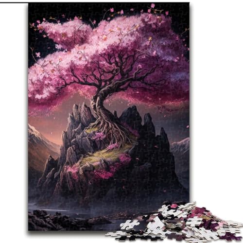 Puzzle 1000 Teile für Erwachsene,Kirschblütenbäume,Berg,aus Holz,perfekte Dekoration für Zuhause oder das Büro, 50x75cm,für Geburtstage,Feiertage,Weihnachten,Halloween Puzzle 1000 Teile für Erwachsene,Kirschblütenbäume,Berg,aus Holz,perfekte Dekoration für Zuhause oder das Büro, 50x75cm,für Geburtstage,Feiertage,Weihnachten,Halloween von LiJianXXE