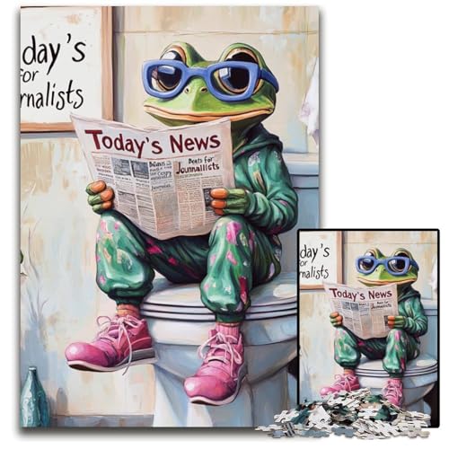Puzzle 1000 Teile für Erwachsene „Frog Go Toilet“, schwierige Puzzles für Erwachsene, Gehirn-Herausforderungsgeschenk, pädagogische Aktivität für Teenager, 26x38cm/10,23x14,96 Zoll Puzzle 1000 Teile für Erwachsene „Frog Go Toilet“, schwierige Puzzles für Erwachsene, Gehirn-Herausforderungsgeschenk, pädagogische Aktivität für Teenager, 26x38cm/10,23x14,96 Zoll von LiJianXXE