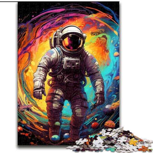 Puzzle 1000 Teile für Erwachsene Astronaut aus Holz, perfekte Dekoration für Zuhause oder das Büro, 50x75cm für Geburtstage, Feiertage, Weihnachten, Halloween Puzzle 1000 Teile für Erwachsene Astronaut aus Holz, perfekte Dekoration für Zuhause oder das Büro, 50x75cm für Geburtstage, Feiertage, Weihnachten, Halloween von LiJianXXE
