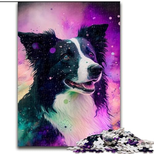 Puzzle 1000 Teile für Erwachsene Border Collie aus Holz, perfekte Dekoration für Zuhause oder das Büro, 50x75cm für Geburtstage, Feiertage, Weihnachten, Halloween Puzzle 1000 Teile für Erwachsene Border Collie aus Holz, perfekte Dekoration für Zuhause oder das Büro, 50x75cm für Geburtstage, Feiertage, Weihnachten, Halloween von LiJianXXE