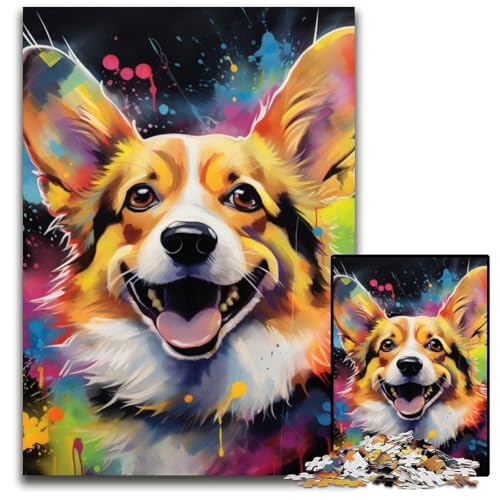 Puzzle 1000 Teile für Erwachsene Corgi-Puzzles für Erwachsene, schwieriges Denkspiel für Jugendliche, 50x75cm/19,68x29,52 Zoll Puzzle 1000 Teile für Erwachsene Corgi-Puzzles für Erwachsene, schwieriges Denkspiel für Jugendliche, 50x75cm/19,68x29,52 Zoll von LiJianXXE