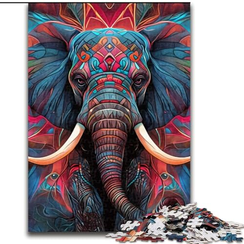 Puzzle 1000 Teile für Erwachsene Elefant aus Holz, einzigartige DIY-Heimdekor-Geschenkidee 50x75cm, anspruchsvolles Denkspiel – entspannendes Spielzeug für Teenager Puzzle 1000 Teile für Erwachsene Elefant aus Holz, einzigartige DIY-Heimdekor-Geschenkidee 50x75cm, anspruchsvolles Denkspiel – entspannendes Spielzeug für Teenager von LiJianXXE