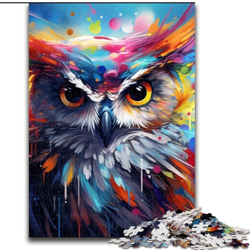 Puzzle 1000 Teile für Erwachsene Eule aus Holz, EIN tolles Geschenk für Familienspaß 50x75cm für Feiertage, Geburtstage und Familienspieleabende Puzzle 1000 Teile für Erwachsene Eule aus Holz, EIN tolles Geschenk für Familienspaß 50x75cm für Feiertage, Geburtstage und Familienspieleabende von LiJianXXE