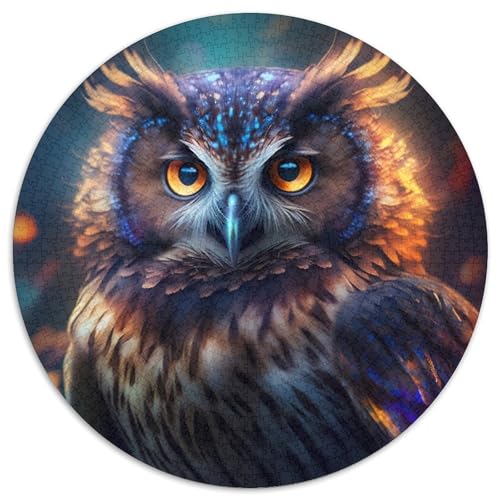 Puzzle 1000 Teile für Erwachsene Eulen-Puzzles für Erwachsene Geburtstagsgeschenkidee, anspruchsvolles Denkspiel 67,5 x 67,5 cm von LiJianXXE