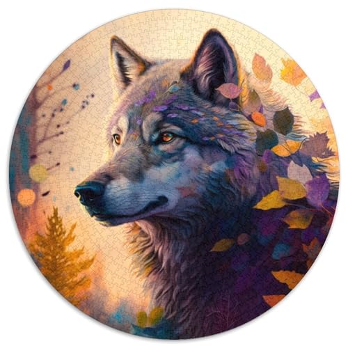 Puzzle 1000 Teile für Erwachsene Fantasy Wolf Puzzles für Erwachsene Geburtstagsgeschenkidee, anspruchsvolles Denkspiel 67,5 x 67,5 cm Puzzle 1000 Teile für Erwachsene Fantasy Wolf Puzzles für Erwachsene Geburtstagsgeschenkidee, anspruchsvolles Denkspiel 67,5 x 67,5 cm von LiJianXXE