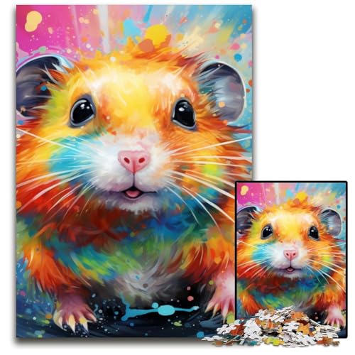 Puzzle 1000 Teile für Erwachsene Hamster-Puzzles für Erwachsene, schwieriges Denkspiel für Jugendliche, 50x75cm/19,68x29,52 Zoll Puzzle 1000 Teile für Erwachsene Hamster-Puzzles für Erwachsene, schwieriges Denkspiel für Jugendliche, 50x75cm/19,68x29,52 Zoll von LiJianXXE