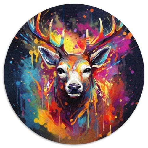 Puzzle 1000 Teile für Erwachsene Hirsch-Puzzles für Erwachsene Geburtstagsgeschenkidee, anspruchsvolles Denkspiel 67,5 x 67,5 cm Puzzle 1000 Teile für Erwachsene Hirsch-Puzzles für Erwachsene Geburtstagsgeschenkidee, anspruchsvolles Denkspiel 67,5 x 67,5 cm von LiJianXXE