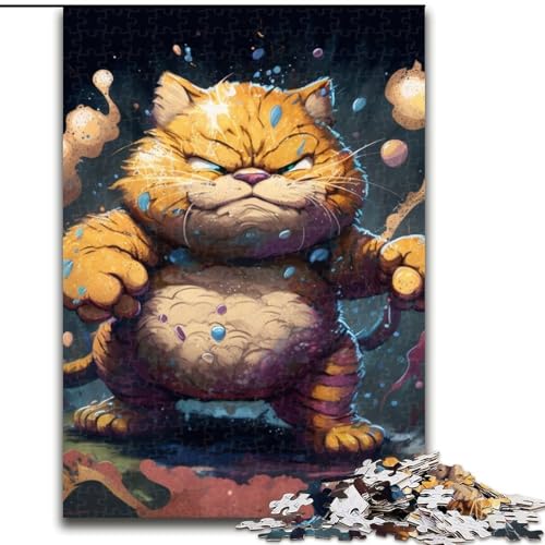 Puzzle 1000 Teile für Erwachsene Katze aus Holz, lustiges Geschenk und Aktivität für Zuhause 50x75cm, gehirnforderndes DIY-Dekorationsspiel, interaktives Familienspielzeug Puzzle 1000 Teile für Erwachsene Katze aus Holz, lustiges Geschenk und Aktivität für Zuhause 50x75cm, gehirnforderndes DIY-Dekorationsspiel, interaktives Familienspielzeug von LiJianXXE