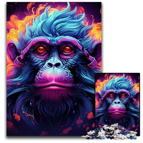 Puzzle 1000 Teile für Erwachsene Lila AFFE Puzzle für Erwachsene Hochschwieriges Denkspiel für Teenager 50x75cm/19,68x29,52 Zoll Puzzle 1000 Teile für Erwachsene Lila AFFE Puzzle für Erwachsene Hochschwieriges Denkspiel für Teenager 50x75cm/19,68x29,52 Zoll von LiJianXXE