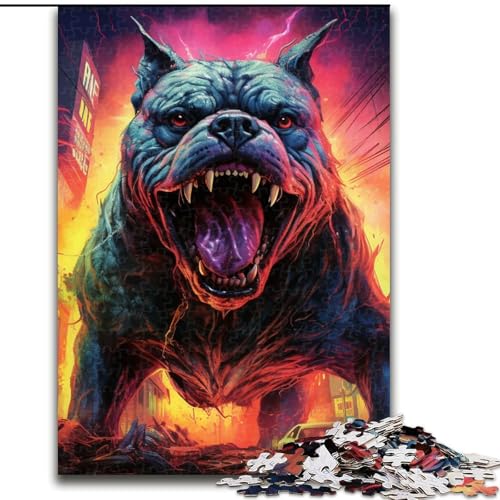 Puzzle 1000 Teile für Erwachsene Mechanische Bulldoggen Puzzle aus Holz, Spielzeug Geschenk Pädagogisches intellektuelles Dekomprimierungsspaß Familienspiel 1000pcs(50x75cm) von LiJianXXE