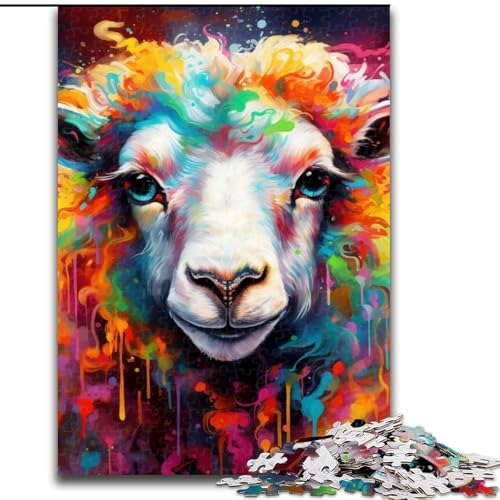 Puzzle 1000 Teile für Erwachsene Schaf aus Holz, einzigartige DIY-Heimdekor-Geschenkidee, 50x75cm, anspruchsvolles Denkspiel – entspannendes Spielzeug für Teenager Puzzle 1000 Teile für Erwachsene Schaf aus Holz, einzigartige DIY-Heimdekor-Geschenkidee, 50x75cm, anspruchsvolles Denkspiel – entspannendes Spielzeug für Teenager von LiJianXXE