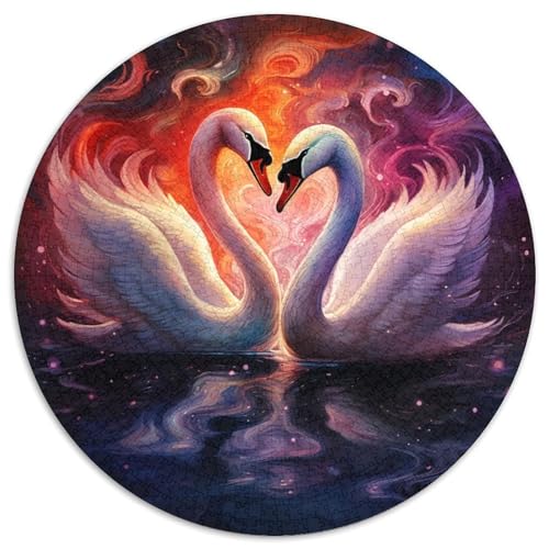 Puzzle 1000 Teile für Erwachsene Schwanenpuzzles für Erwachsene Geburtstagsgeschenkidee, anspruchsvolles Denkspiel 67,5 x 67,5 cm von LiJianXXE