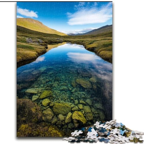Puzzle 1000 Teile für Erwachsene und Jugendliche, wunderschöne Berge und Seen, lustige Aktivität für zu Hause, Spielzeug für Regentage, Geburtstagsgeschenke (Größe 50x75cm) von LiJianXXE