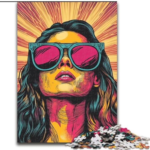 Puzzle 1000 Teile für Erwachsene und Teenager, Bitcoin-Mädchen, lustige Aktivität für zu Hause, Spielzeug für Regentage, Geburtstagsgeschenke (Größe 26x38cm) von LiJianXXE