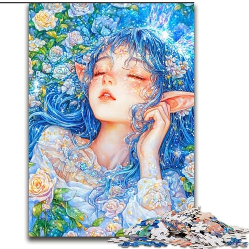 Puzzle 1000 Teile für Teenager, Anime-Mädchen, ab 14 Jahren, Lernspiel, Herausforderung, Spielzeug, Geschenk zum Geburtstag (Größe 50x75cm) von LiJianXXE