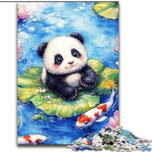 Puzzle 1000 Teile für Teenager, Geschenke, Baby-Panda, für Kinder ab 14 Jahren, Lernspiel, Herausforderung, Spielzeug, Geschenk zum Geburtstag (Größe 26x38cm) von LiJianXXE