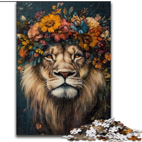 Puzzle 1000 Teile für Teenager, Geschenke, Löwenkunst, für Kinder ab 14 Jahren, Lernspiel, Herausforderung, Spielzeug, Geschenk zum Geburtstag (Größe 50x75cm) von LiJianXXE